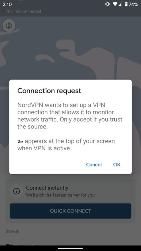 nordvpn vpn android