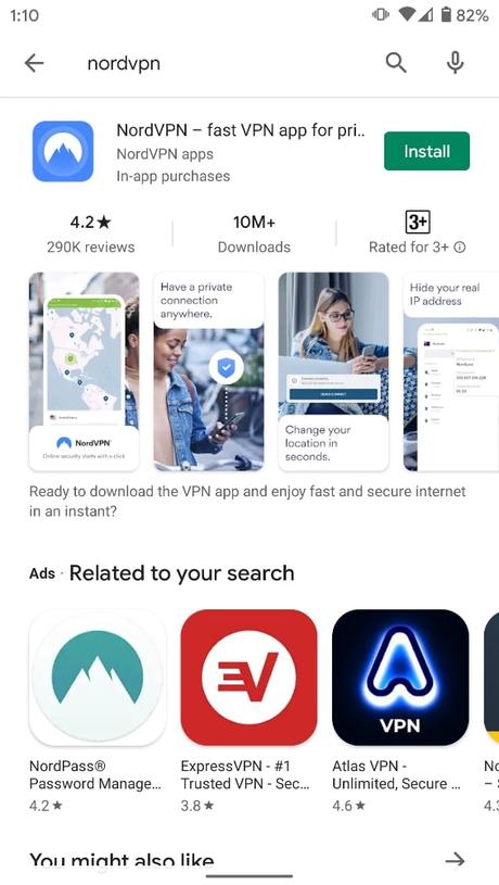 nordvpn google play