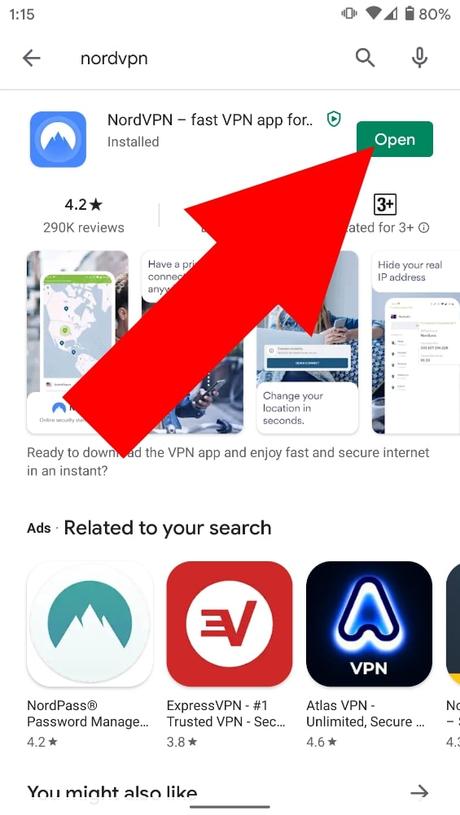 google play store nordvpn
