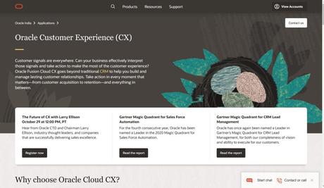 Oracle Customer experience software