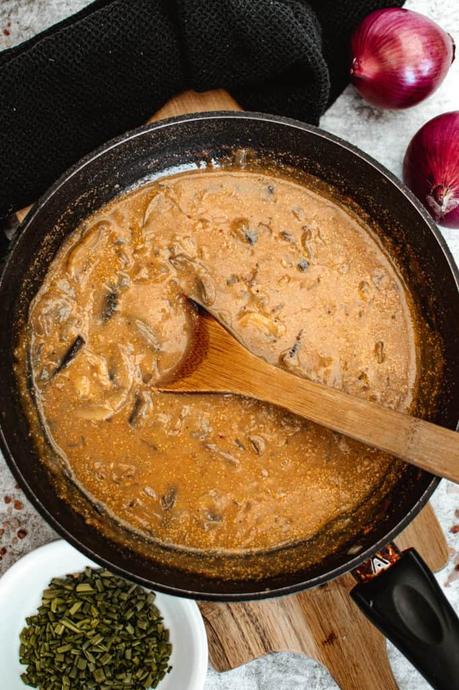 Vegan Mushroom Stroganoff