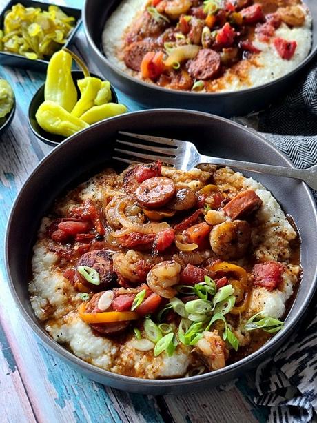 southern grits andouille sausage and shrimp