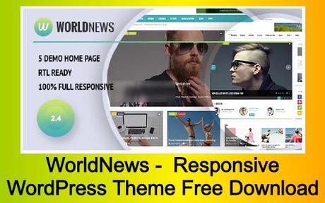 WorldNews - Magazine RTL Responsive WordPress Theme Free Download