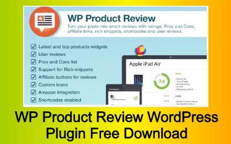 WP Product Review WordPress Plugin Free Download