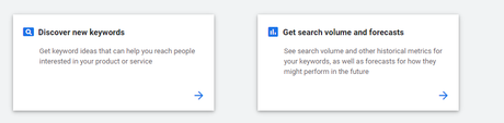 google keyword planner discover new keyword 