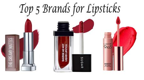 best brands for lipsticks