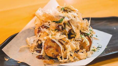 Fish takoyaki without octopus but with cod