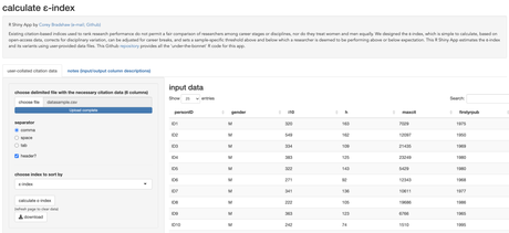 The ε-index app: a fairer way to rank researchers with citation data