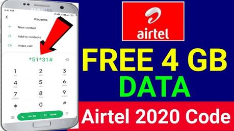 Tricks To Get  10GB Airtel Free 4G Data (Codes To Get Airtel Free Internet)
