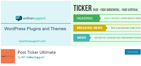 News ticker WordPress Plugins