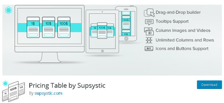 Pricing Table by Supsytics