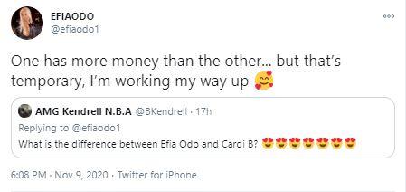 Efia Odo REVEALS The Difference Between Herself And Cardi B