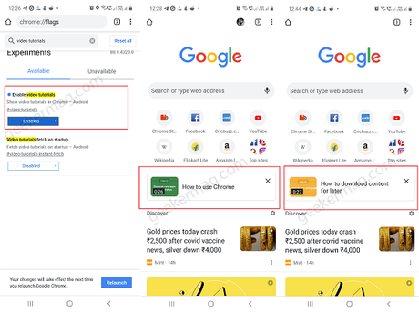 Chrome to Show Video Tutorials on New Tab page (In Android) Chrome to Show Video Tutorials on New Tab page (In Android)