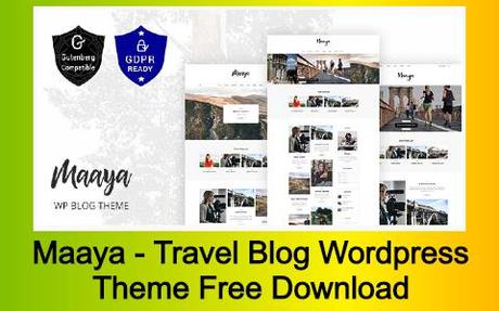 Maaya - Travel Blog Wordpress Theme Free Download Maaya - Travel Blog WordPress Theme Free Download