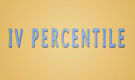 What is IV Percentile and how to use it?