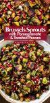 Roasted Brussels Sprouts with Pomegranate & Pecans