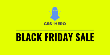 css hero black friday cyber monday 2020 sale