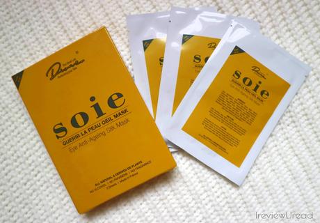 Cooling my angry skin with SOIE Guerir La Peau Oeil Mask Eye Anti-Ageing Silk Mask