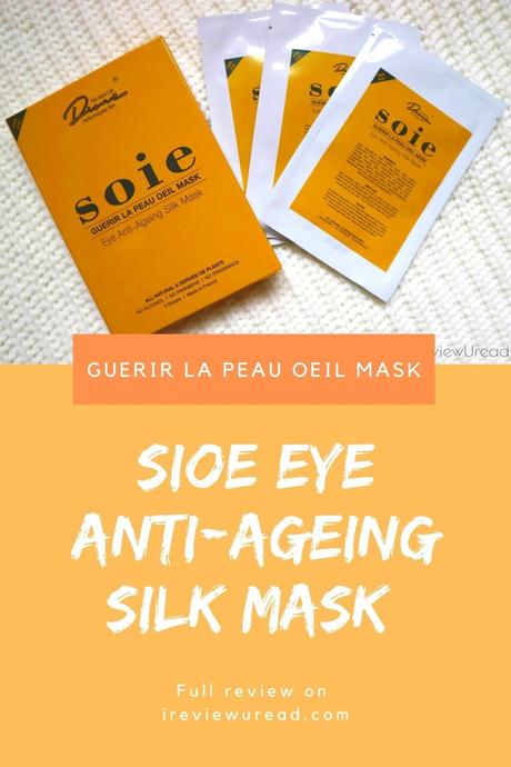 Cooling my angry skin with SOIE Guerir La Peau Oeil Mask Eye Anti-Ageing Silk Mask