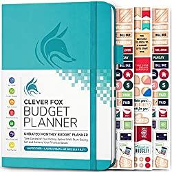 Image: Clever Fox Budget Planner - Expense Tracker Notebook. Monthly Budgeting Journal, Finance Planner and Accounts Book to Take Control of Your Money. Undated - Start Anytime. A5 Size Teal Hardcover