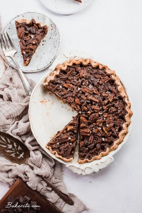 Vegan Chocolate Pecan Pie