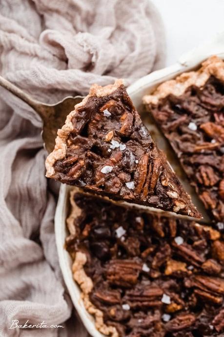 Vegan Chocolate Pecan Pie