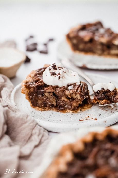 Vegan Chocolate Pecan Pie