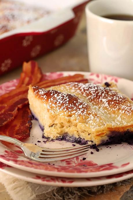 Blueberry Cream Cheese Croissant Bake