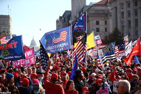 Thousands Of Racists March For Trump In Washington, D.C.