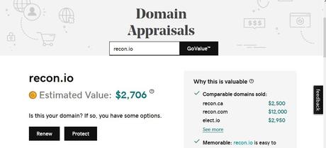 New disclaimer alert for GoDaddy Appraisal tool New disclaimer alert for GoDaddy Appraisal tool