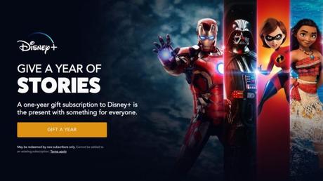 Disney Plus now lets you give a one-year gift subscription to anyone