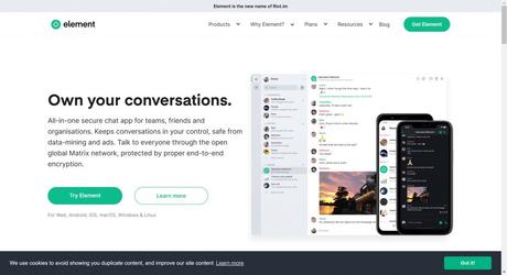 Element- discord alternatives 2020