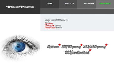 VIP72 Proxy Service homepage