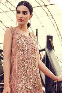 Wedding Guest Wear – Taupe Gray Front Open Shirt – Fawn Lehenga