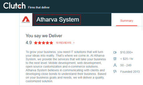Atharva System Client Reviews | Clutch.co