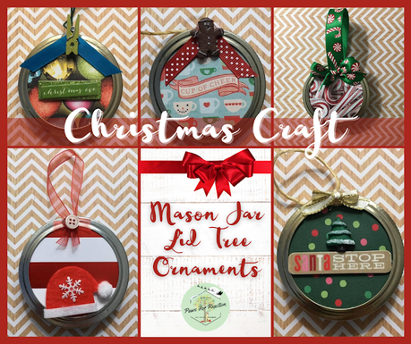 Deck the DIY: Homemade mason jar lid Christmas tree ornaments