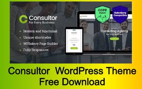 Consultor A Business Financial Advisor WordPress Theme Free Download