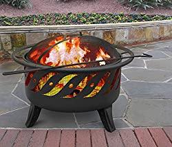 Image: Landmann USA 23172 Patio Lights Firewave Firepit, Black