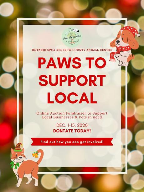OSPCA Renfrew County Paws to Support Local holiday fundraiser for pets and local business