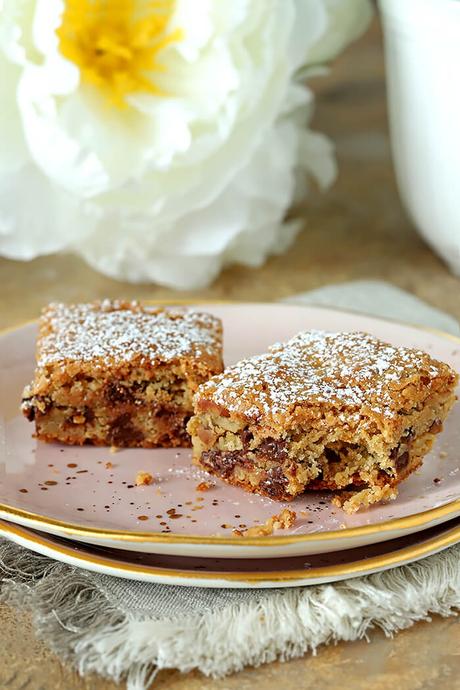 Best Chocolate Chip Blondies with Orange Zest