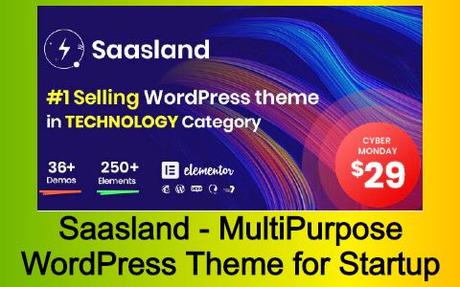 Saasland - MultiPurpose WordPress Theme for Startup Free Download