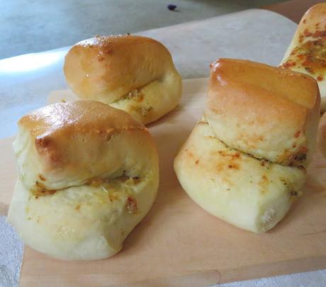 Garlic Parker House Rolls