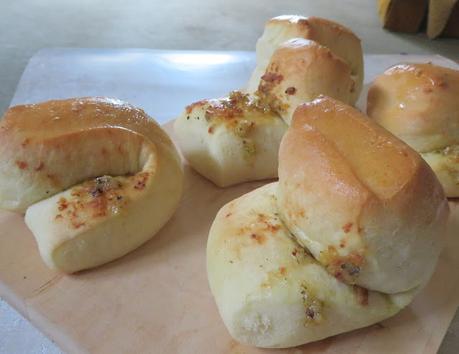 Garlic Parker House Rolls