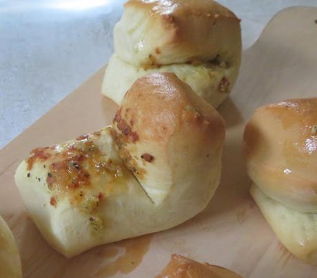 Garlic Parker House Rolls