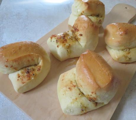 Garlic Parker House Rolls