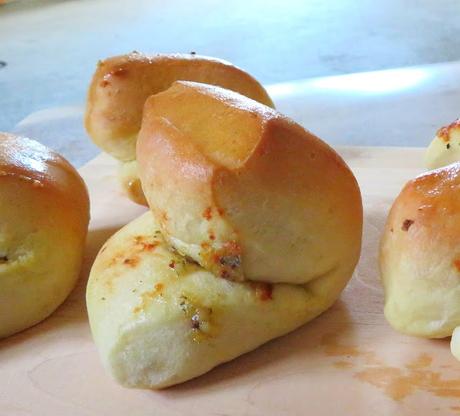 Garlic Parker House Rolls