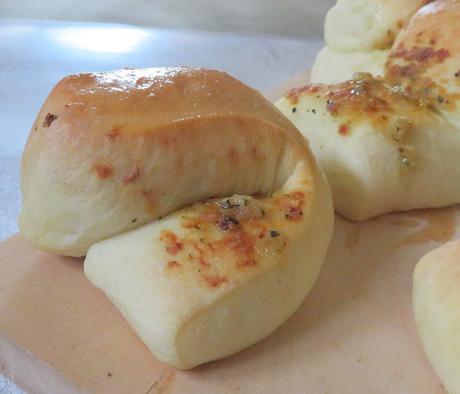 Garlic Parker House Rolls