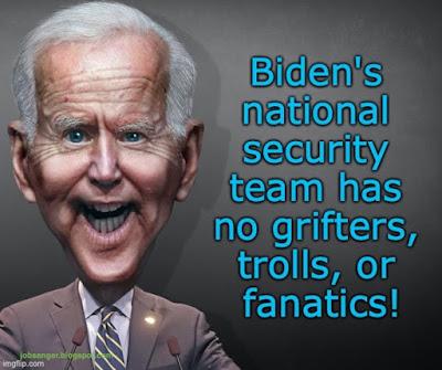 Refreshing! Biden Chooses Only Competent Professionals!