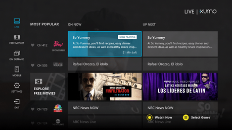 xumo watch free tv shows