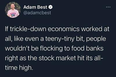 Timely, Thanksgiving Day Reminder of Trickle Down Economics Timely, Thanksgiving Day Reminder of Trickle Down Economics